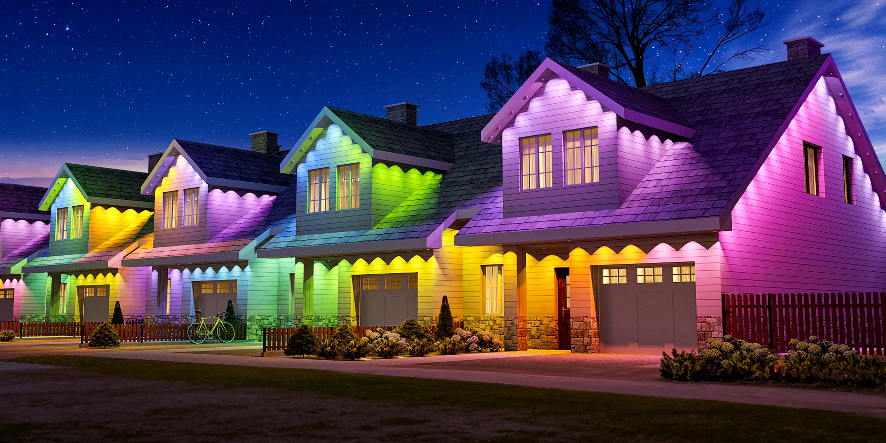Smart Color-Changing Outdoor Lights