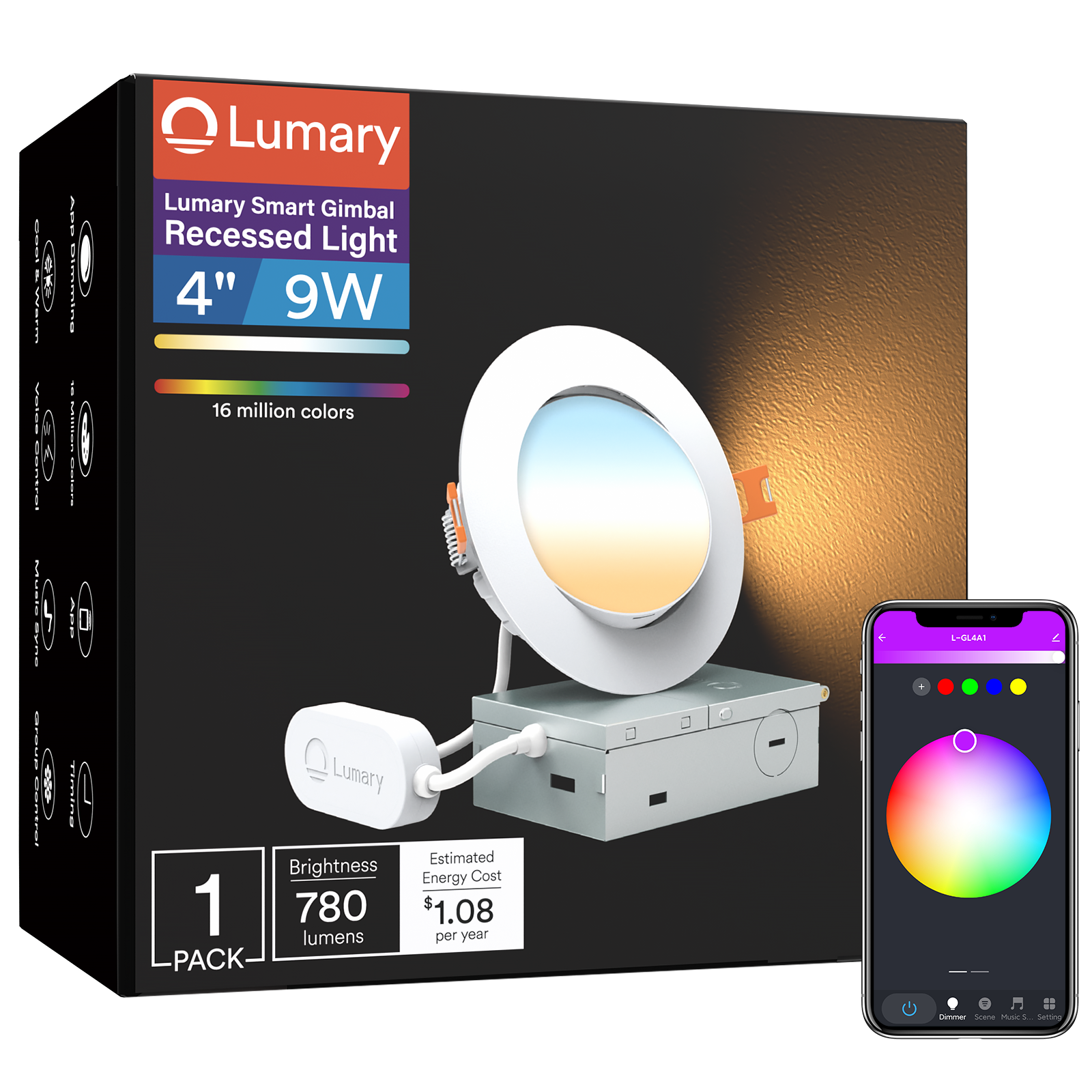 Lumary Smart RGB Gimbal  Light Max