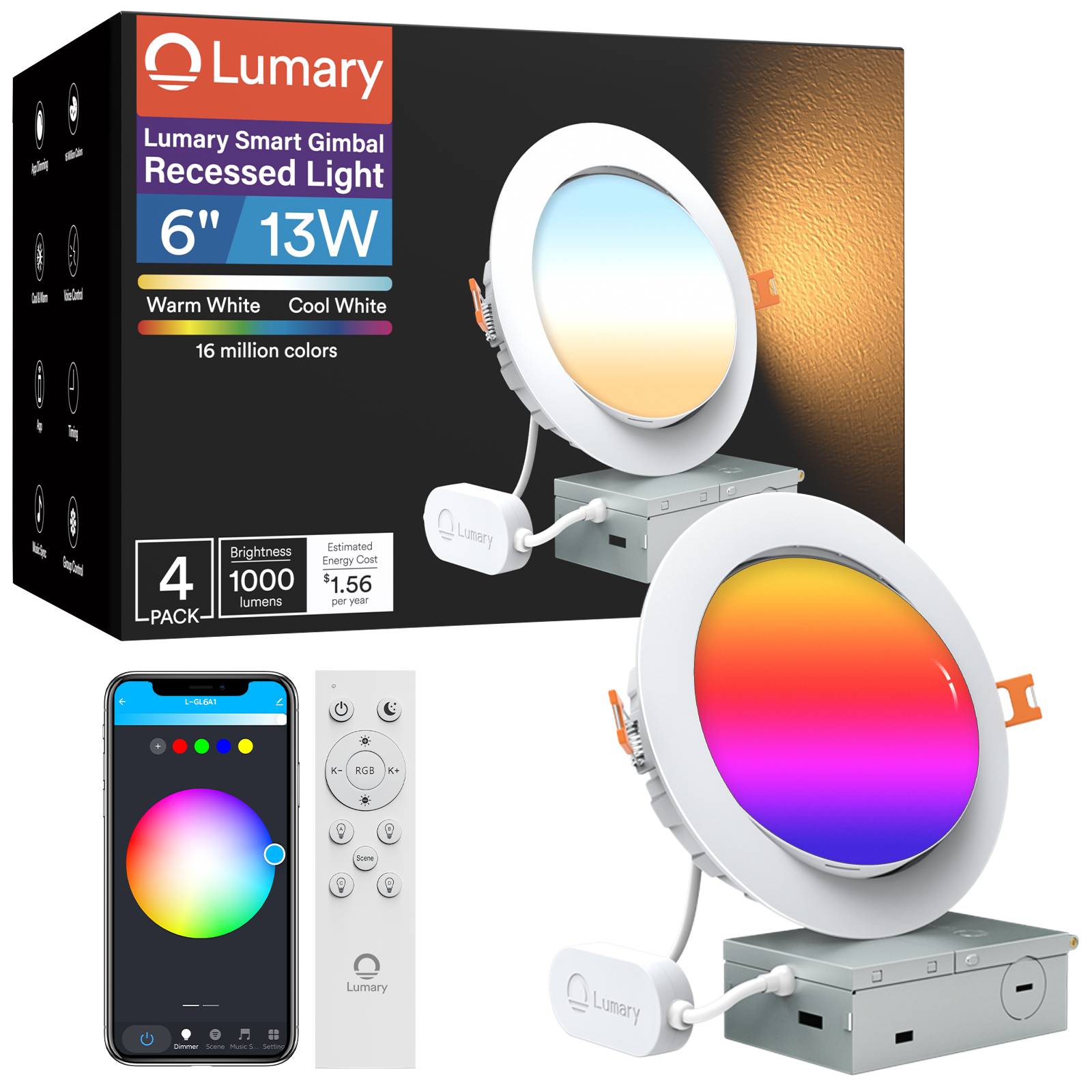 Lumary Smart RGB Gimbal  Light Max