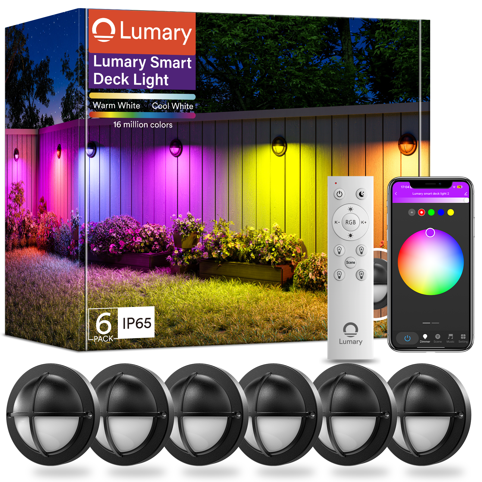 Lumary Smart LED Deck Lights (6Pack)