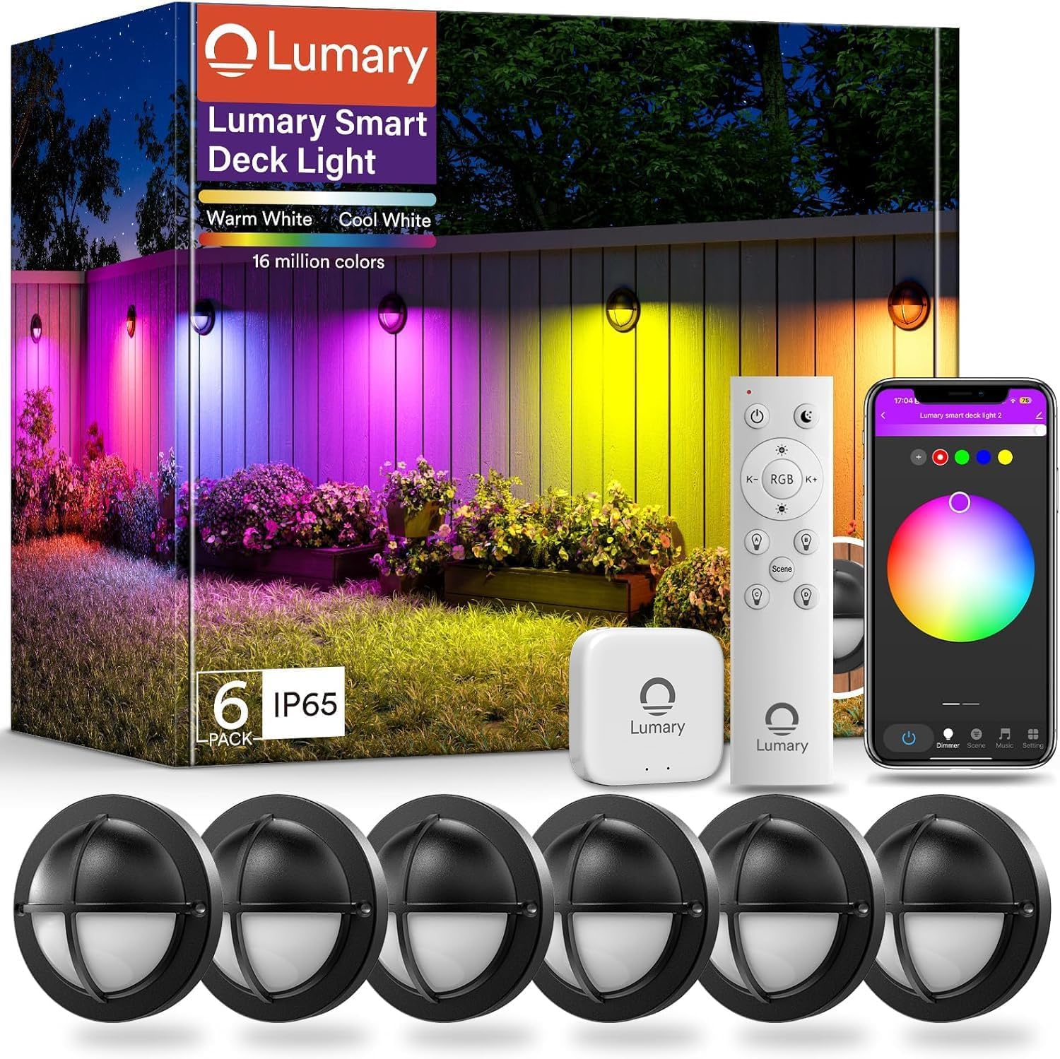 Lumary Smart LED Deck Lights (6Pack)