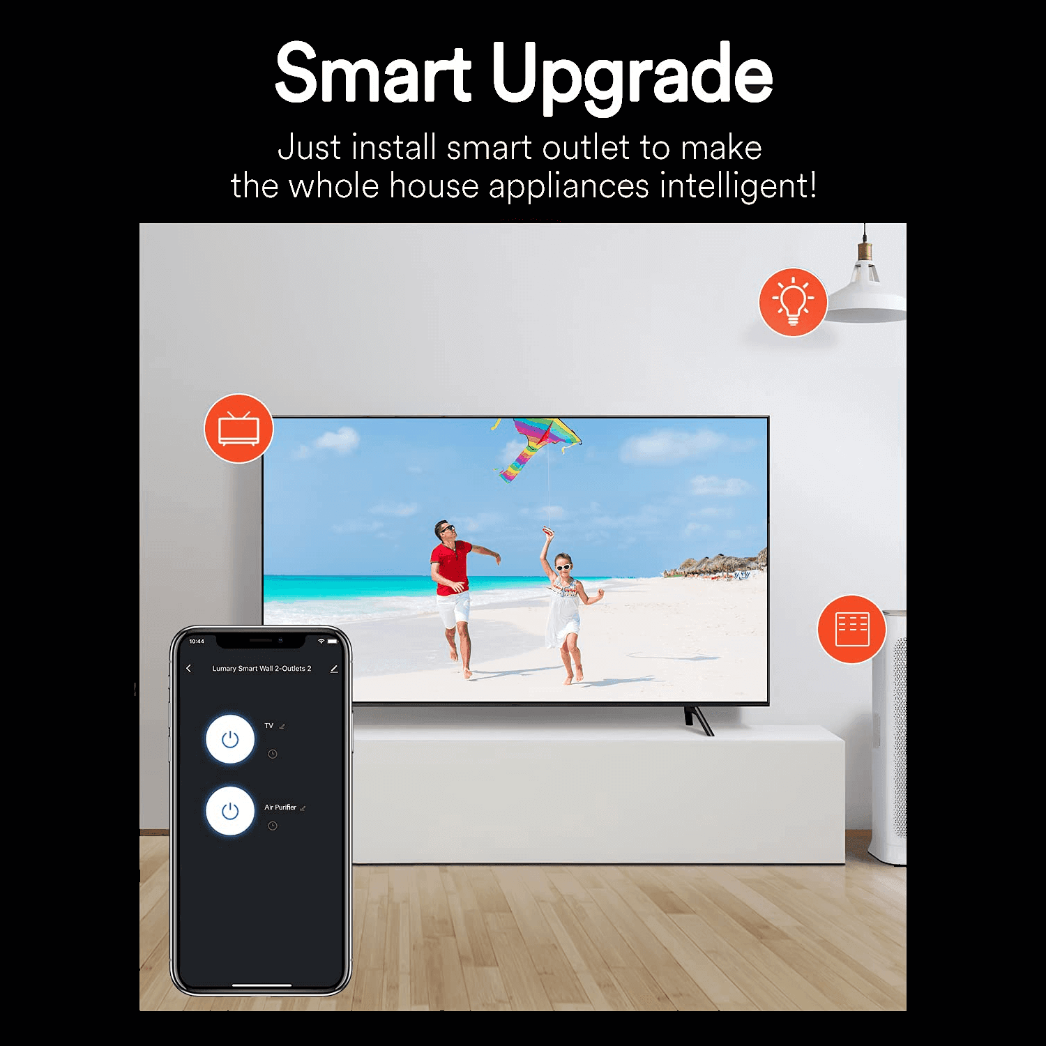 Lumary Smart Wi-Fi Wall Plug Wi-Fi Smart Home Outlet Socket timing function