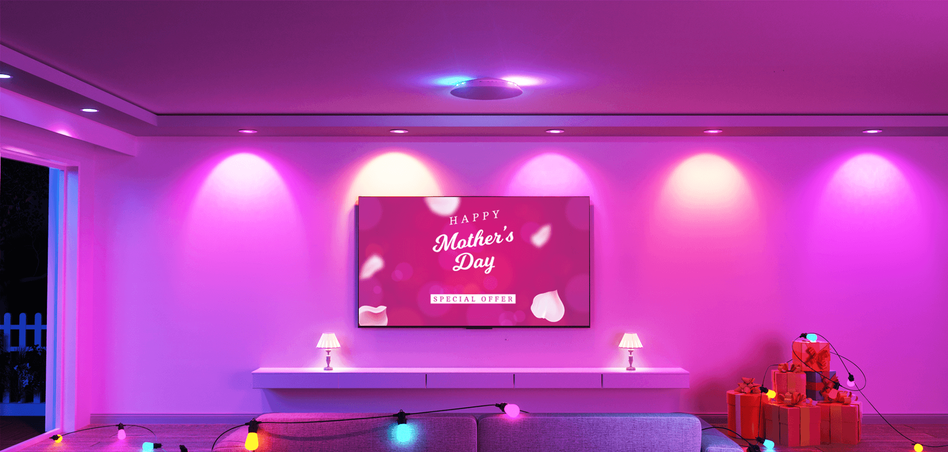 Smart Indoor Lights Change the Atmosphere of Your Home