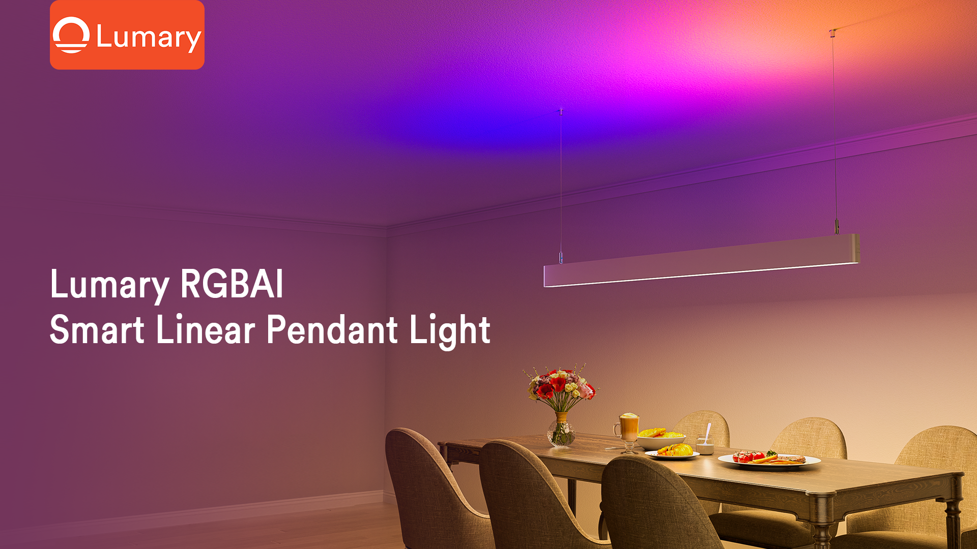 Lumary Introduces High-End Intelligent Linear Lighting Solution for Modern Homes — Smart RGBAI LED Linear Pendant Light