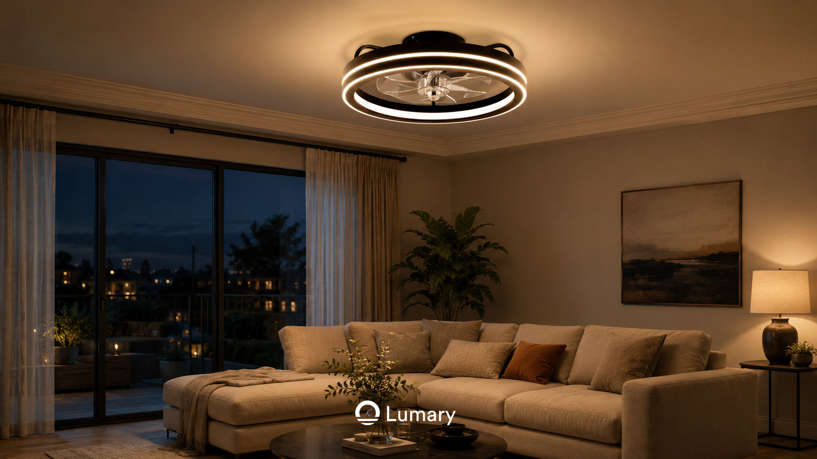 Lumary Smart LED Fan with Night Light