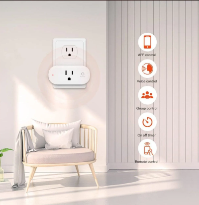 Lumary Smart Outlet USB in Wall Wi-Fi Socket