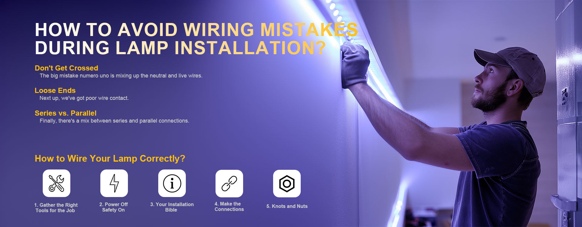 How to Avoid Wiring Mistakes during Lamp Installation?