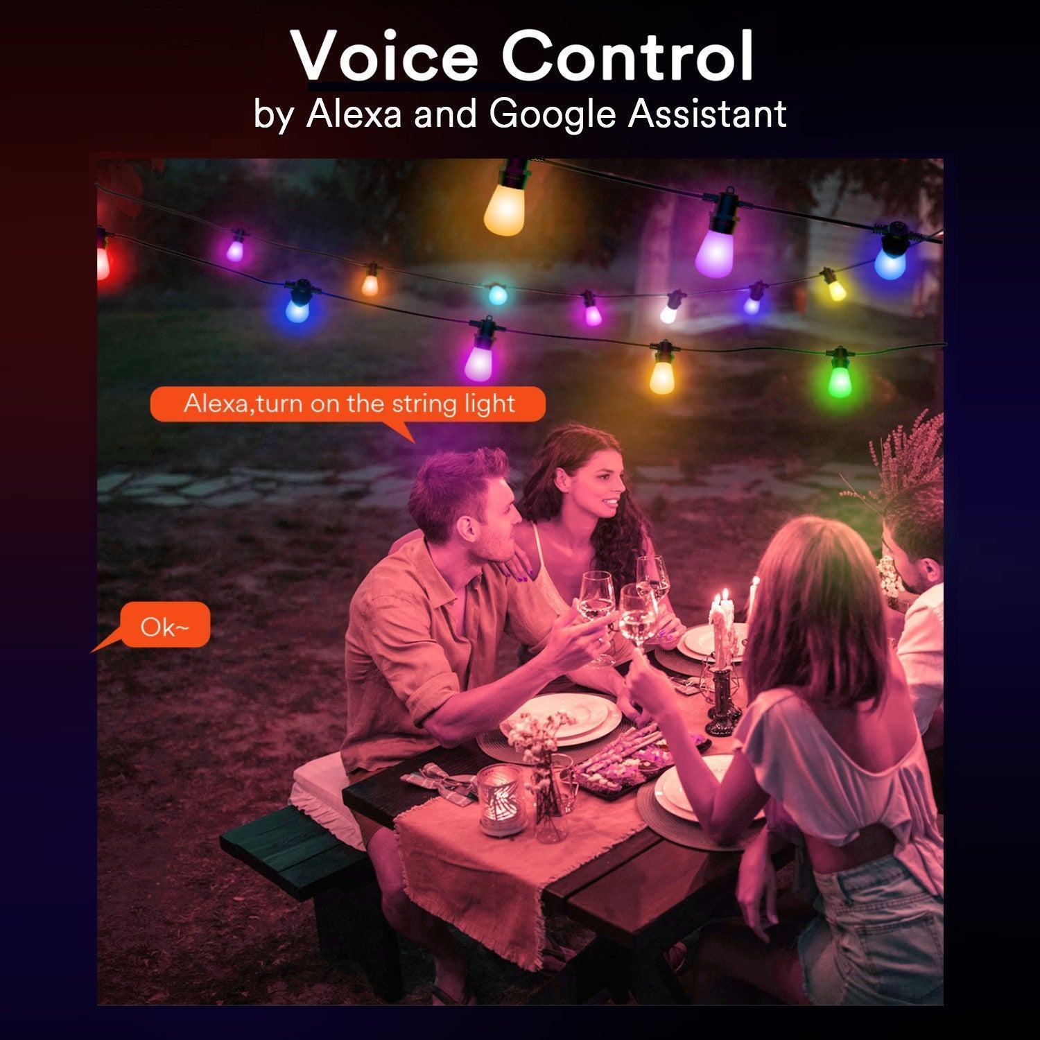 Outdoor Bulb String Lights