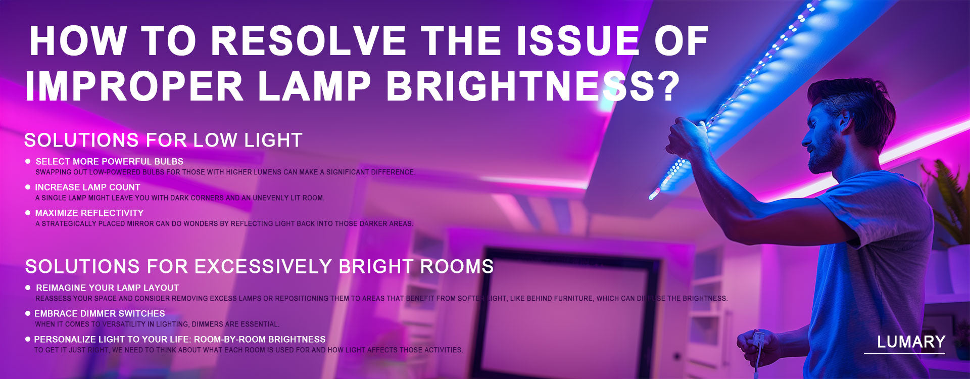How to Resolve the Issue of Improper Lamp Brightness?