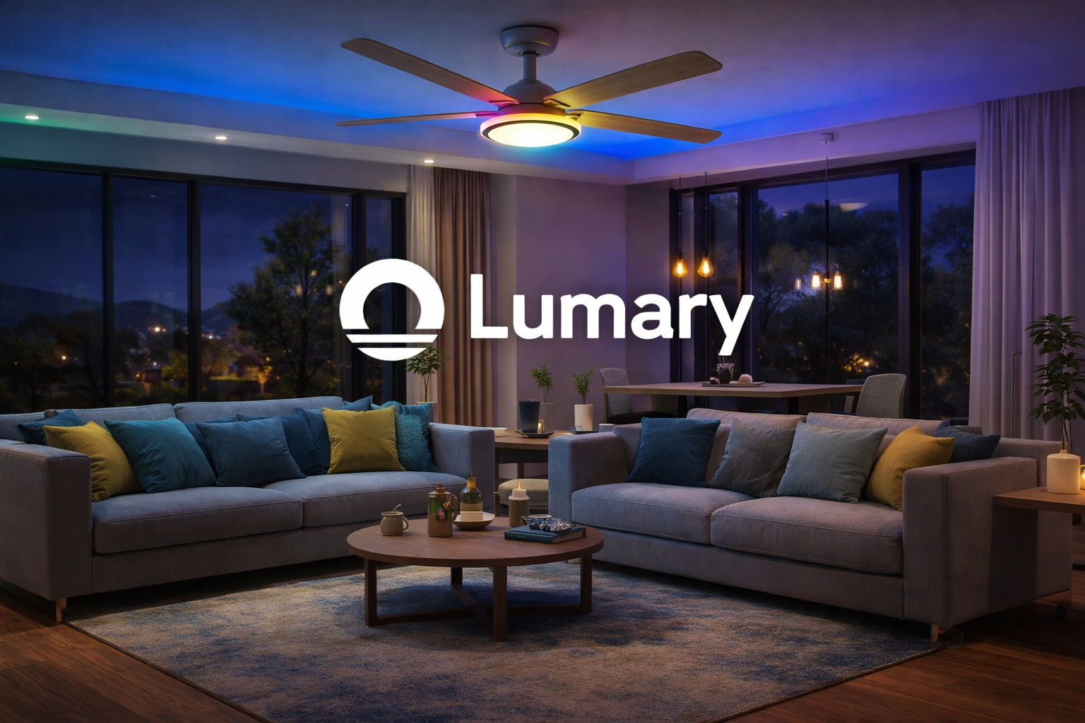 Lumary 52" Smart Ceiling Fans with RGBAI Lights