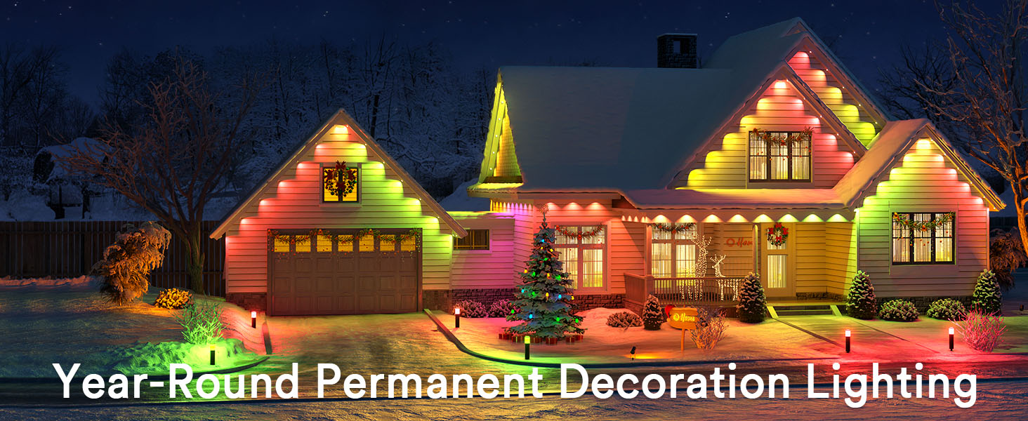 The Best Permanent Outdoor Eaves Lights for Christmas