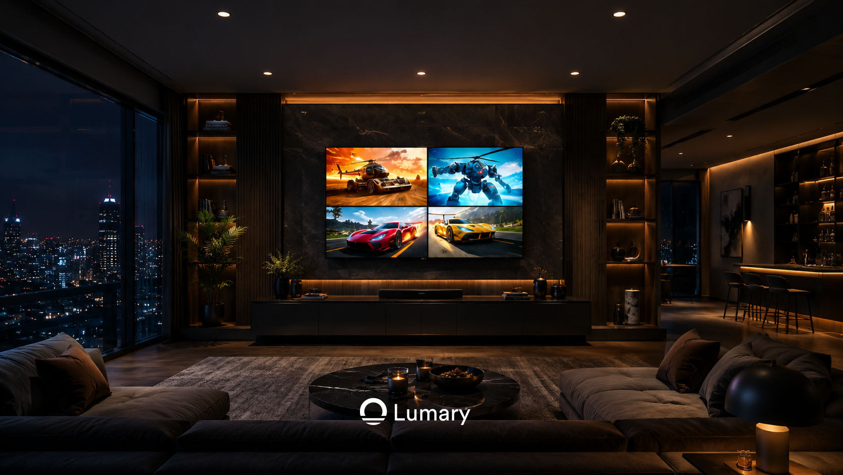 Lumary Wi-Fi Smart Canless Recessed Lighting 6 inch 4 PCS