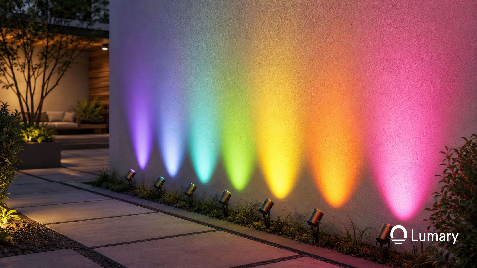 Lumary Smart Outdoor Spot Lights 56ft Gen 2 (6Pack)