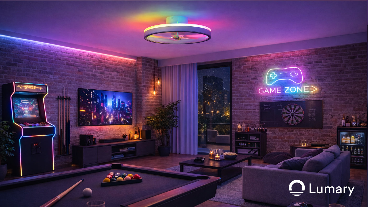 Lumary Smart Ceiling Fans with Lights