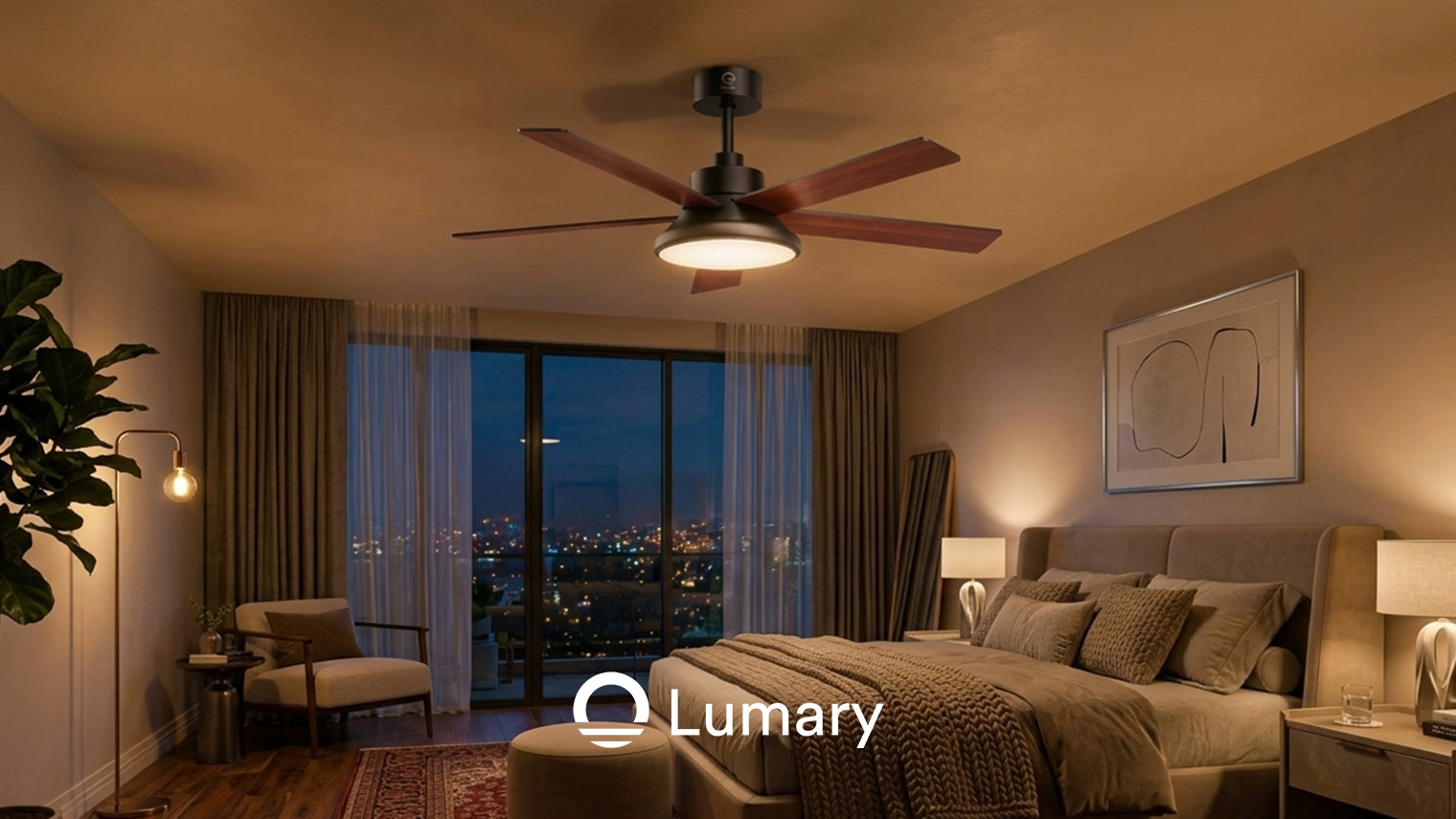 Lumary 52" Smart Ceiling Fans with RGBAI Lights