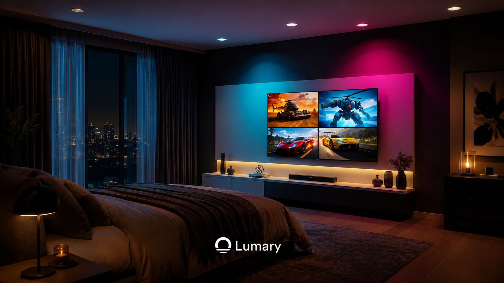 Lumary Wi-Fi Smart Canless Recessed Lighting 6 inch 4 PCS