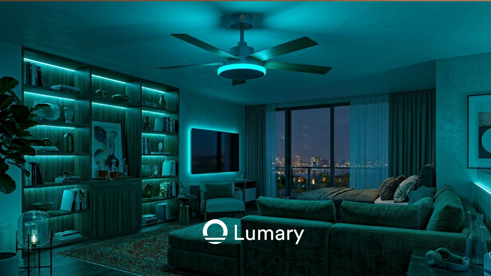 Lumary 52" Smart Ceiling Fans with RGBAI Lights