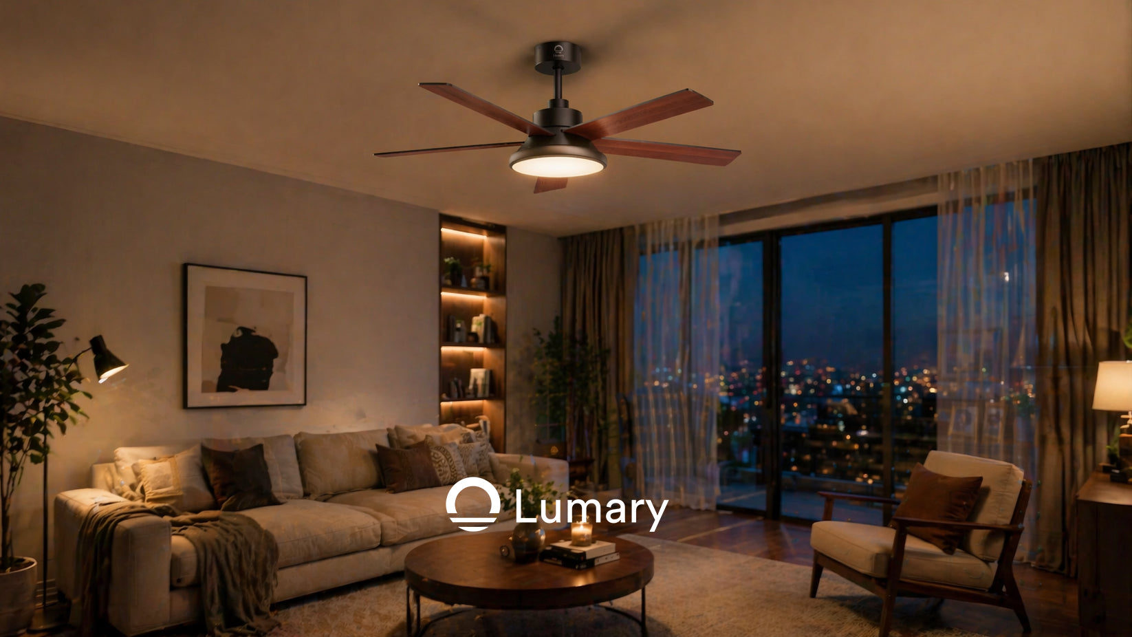Lumary 52" Smart Ceiling Fans with RGBAI Lights