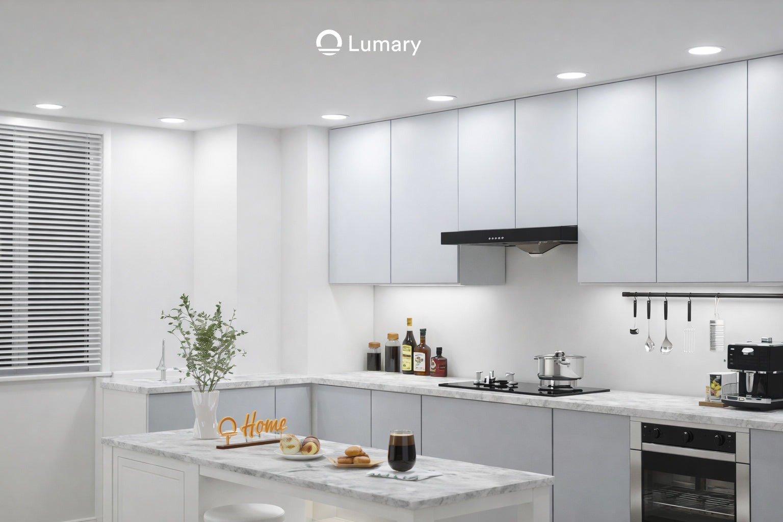 Lumary Smart RGBAI Recessed Light with Gradient Auxiliary Night Light