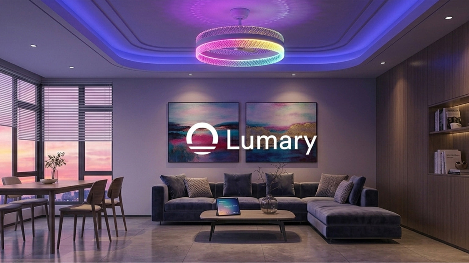 Lumary Smart Ceiling Fans with Lights G1