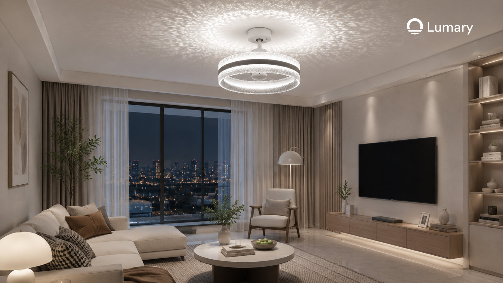Lumary Smart Ceiling Fans with Lights G1