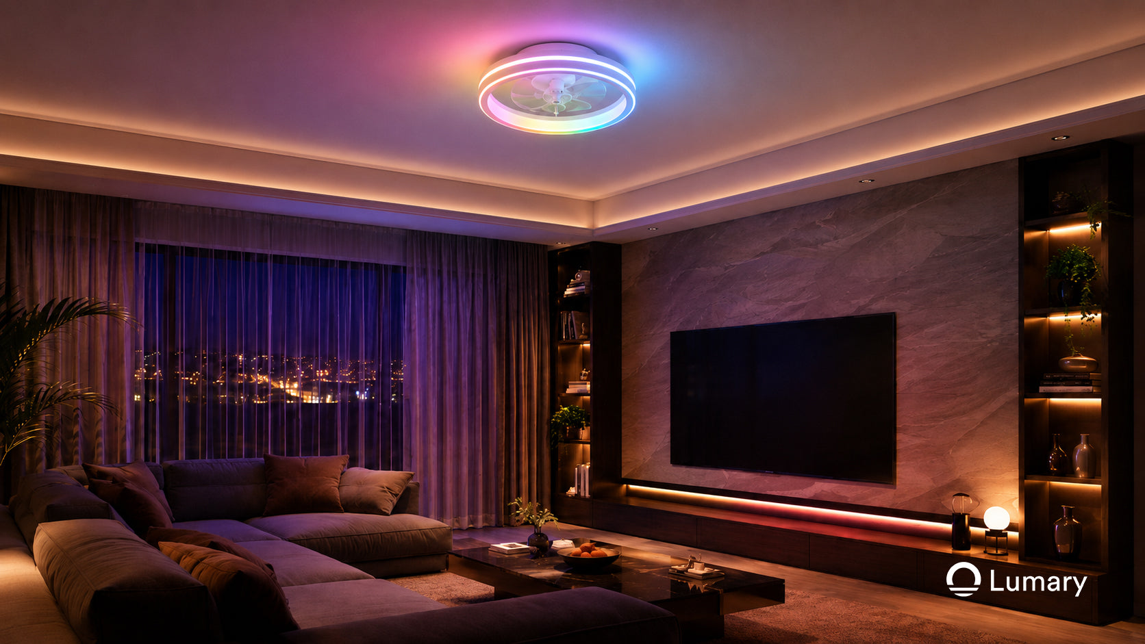 Lumary Smart LED Fan with Night Light