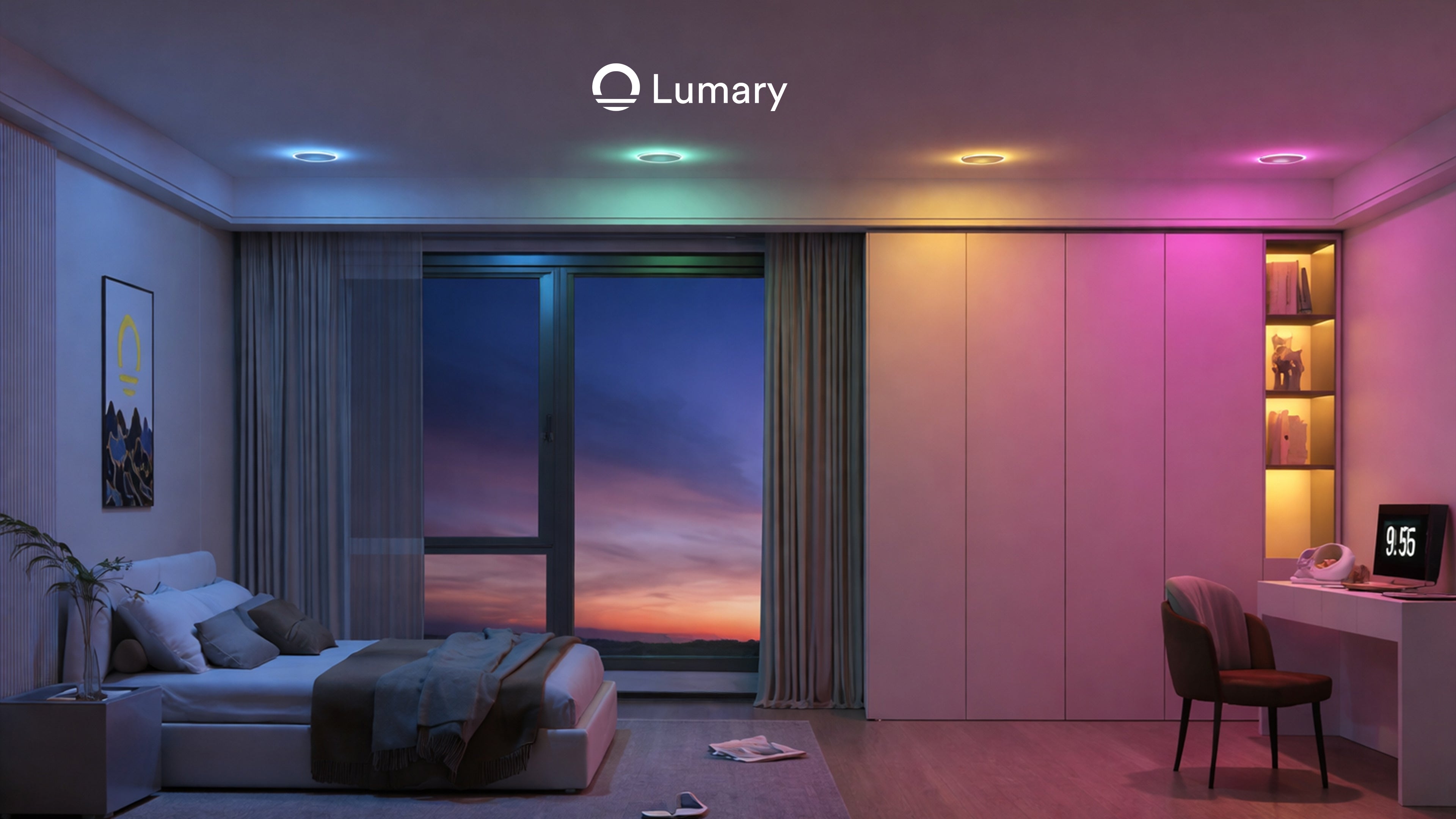 Lumary Smart RGBAI Recessed Light with Gradient Auxiliary Night Light