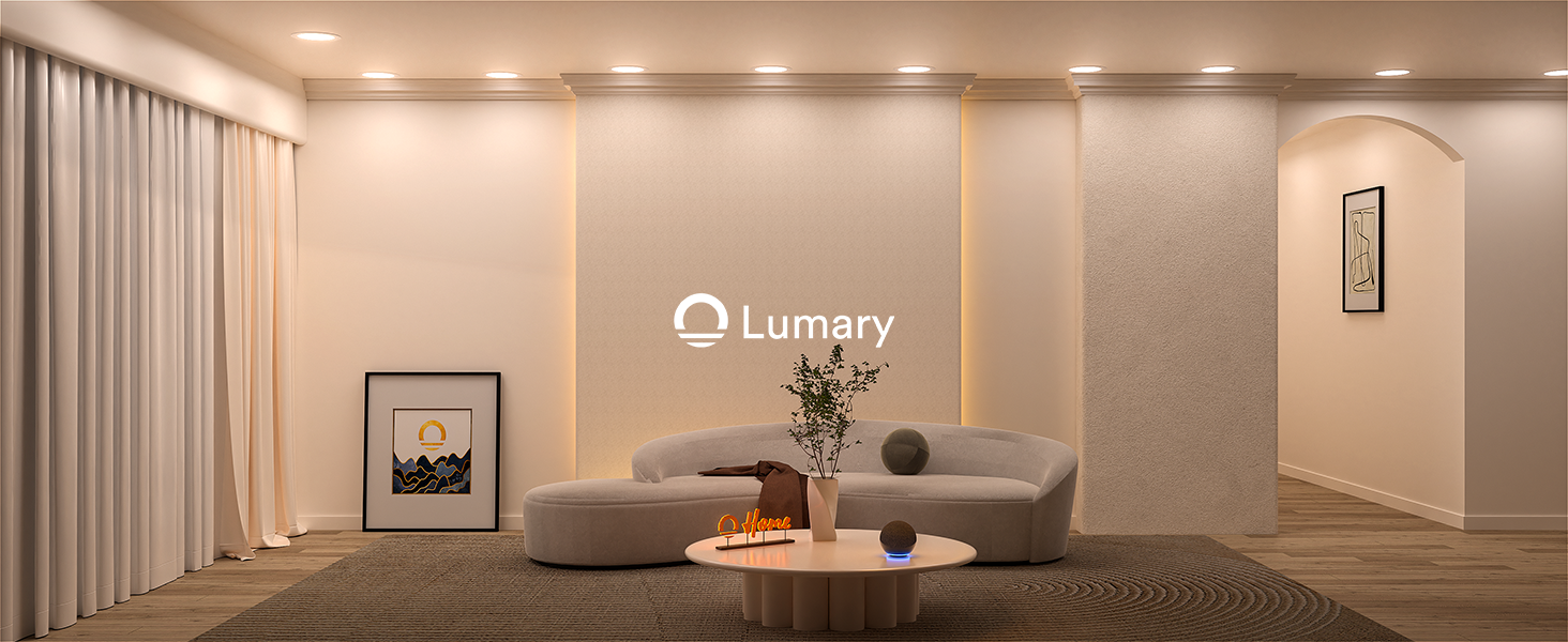 r Lumary Wi-Fi Smart Canless Recessed Lighting 6 inch 4 PCS 