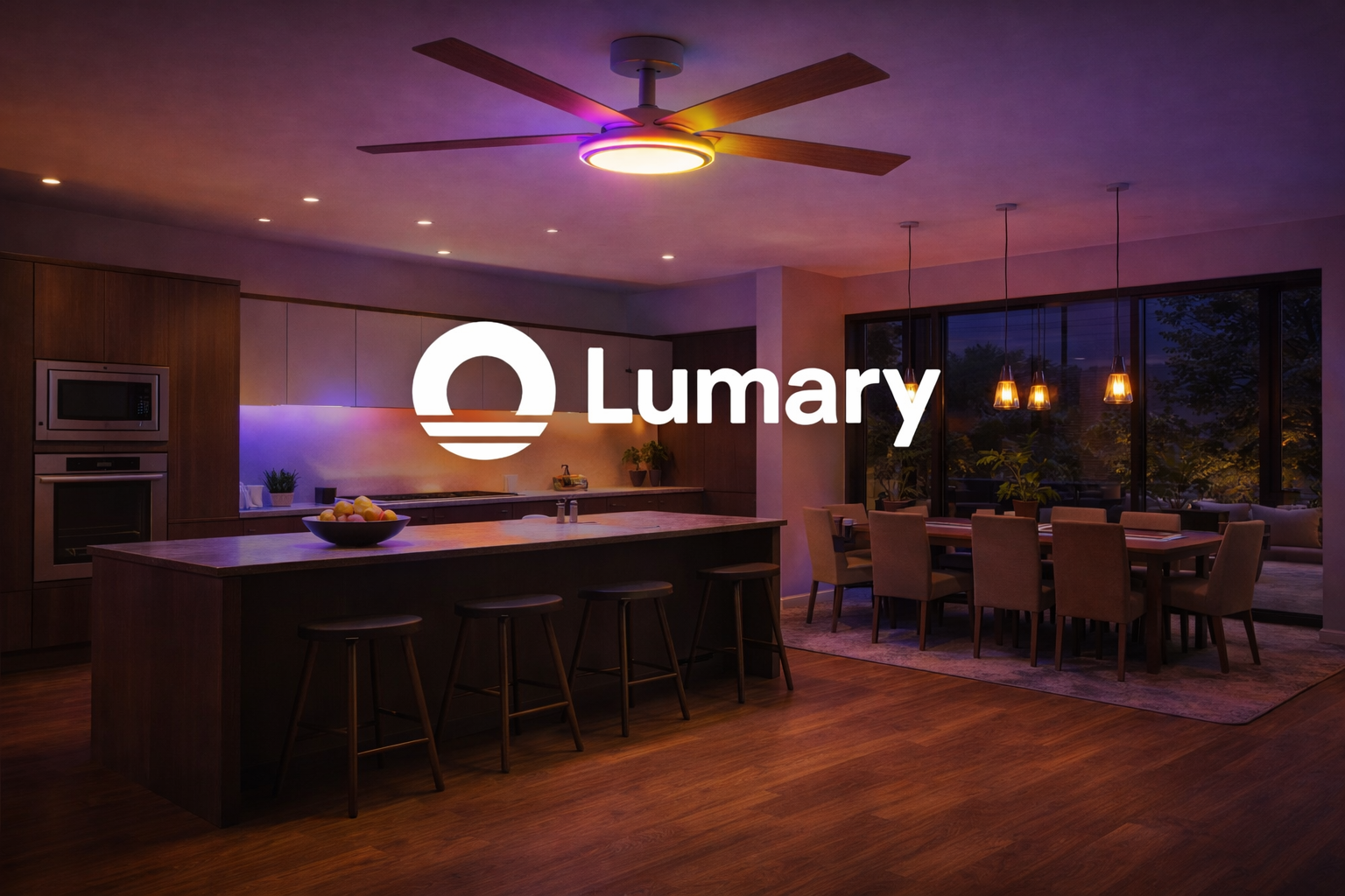 Lumary 52" Smart Ceiling Fans with RGBAI Lights