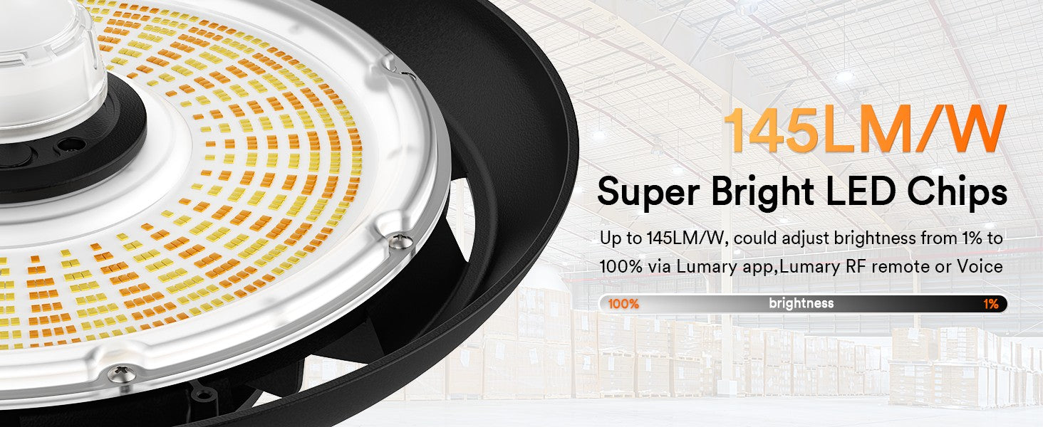  smart LED high bay lights Enables control of individual luminaires