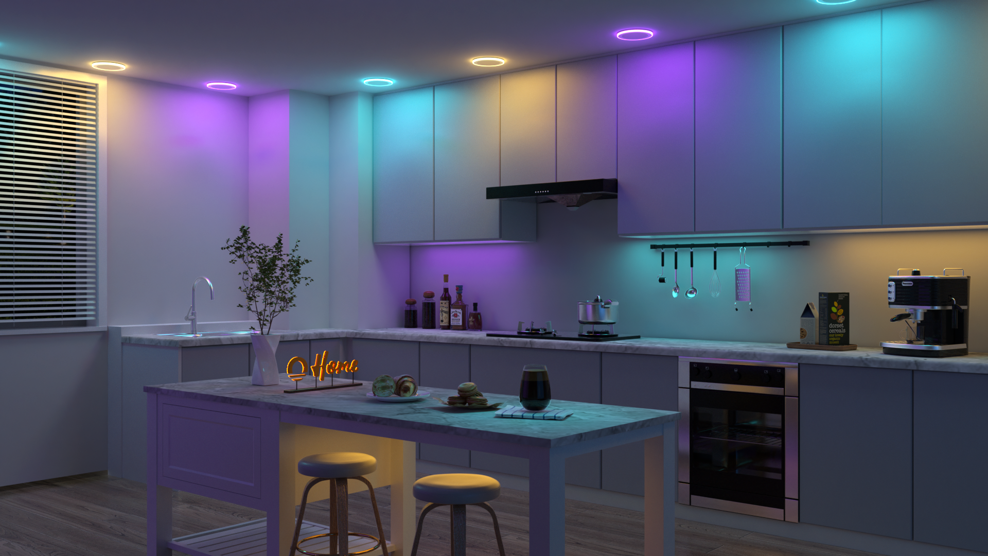 Explore the Future of Lighting Technology - Lumary Smart RGBAI Recessed Light with Gradient Auxiliary Night Light