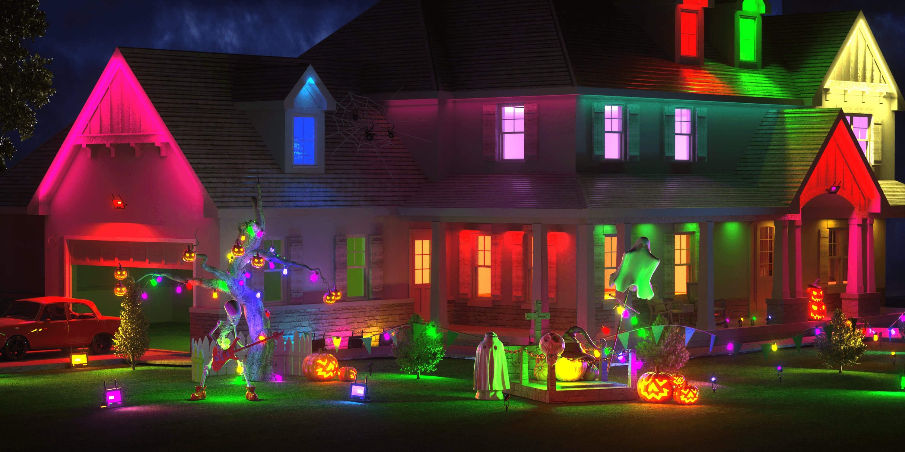 How To Decorate Our Halloween Venue With Smart Light - Lumary