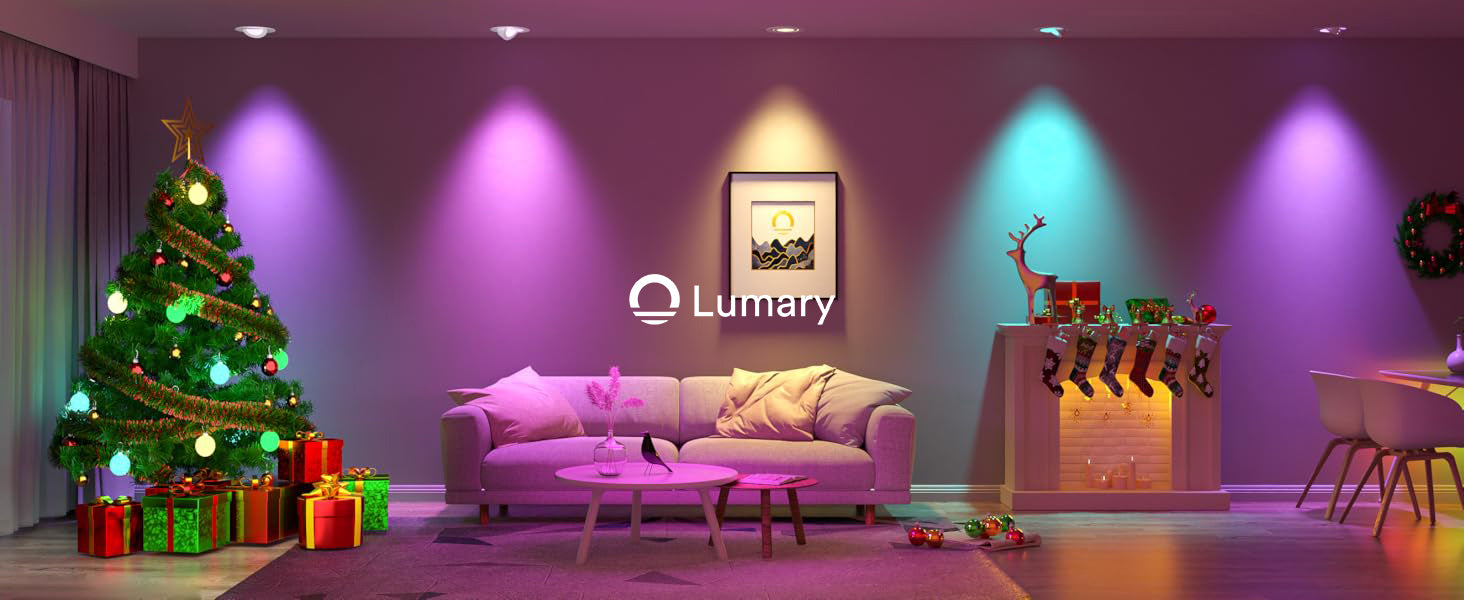 Lumary RGBAI Gimbal Smart Recessed Lighting 4 Inch Pro, 9w 780LM
