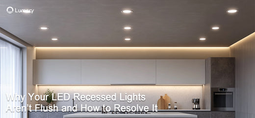 Resolving issues with LED recessed lights not sitting flush in a sleek kitchen design
