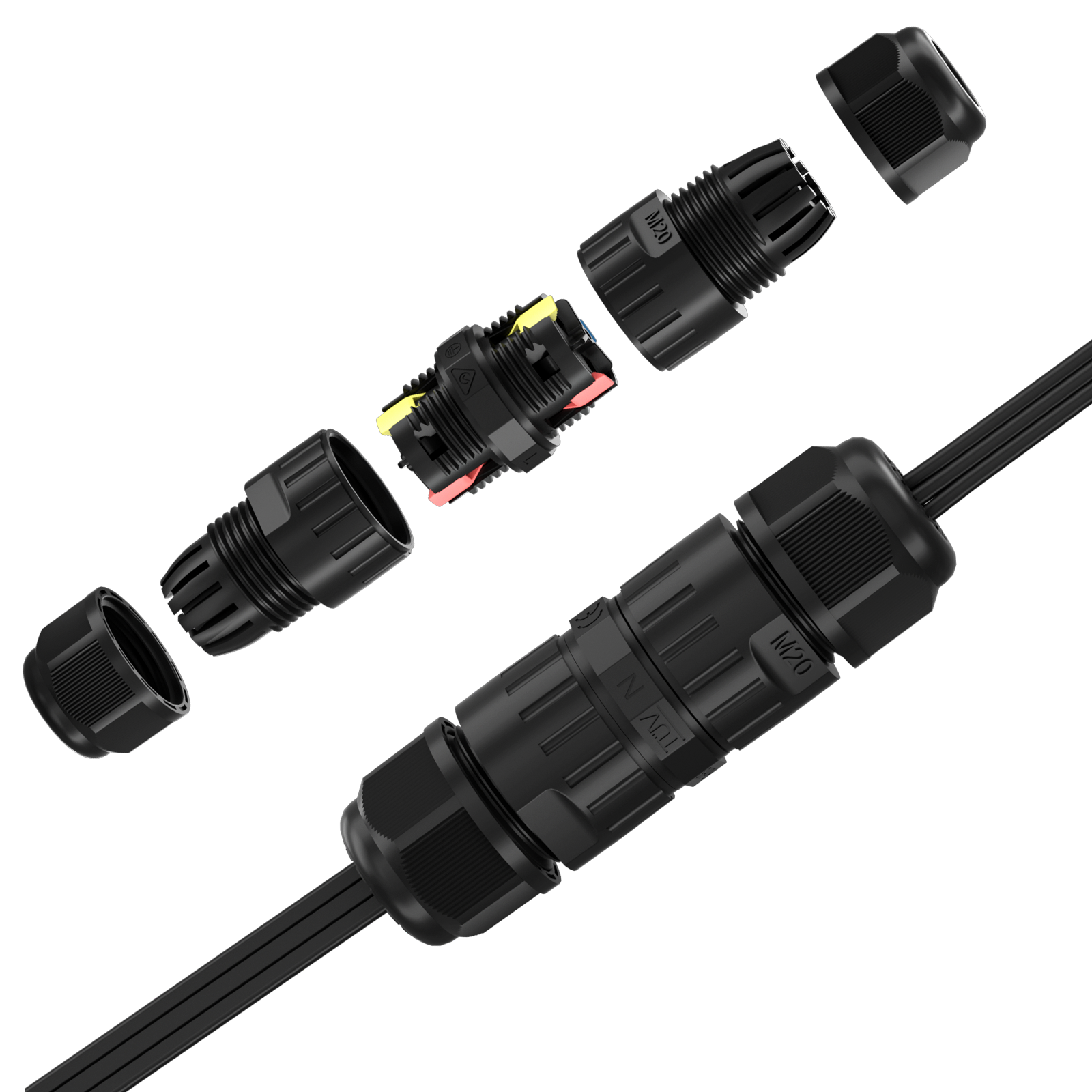 Lumary Waterproof Cable Connector 2PACK