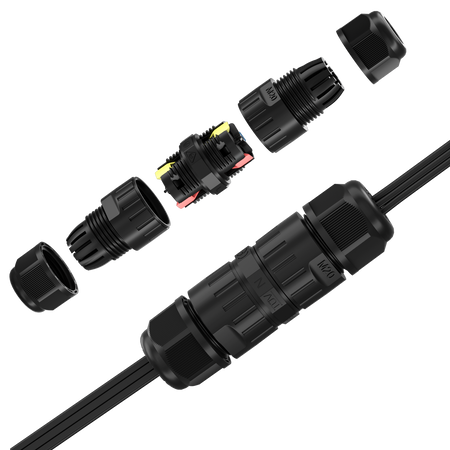 Lumary Waterproof Cable Connector 2PACK