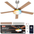 Lumary 52" Smart Ceiling Fans with RGBAI Lights