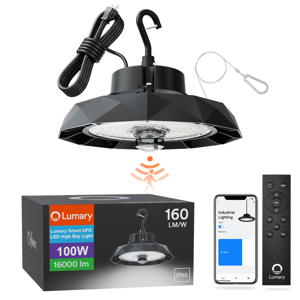 Lumary UFO LED High Bay Light with Motion Sensor - B(100/150/200W)