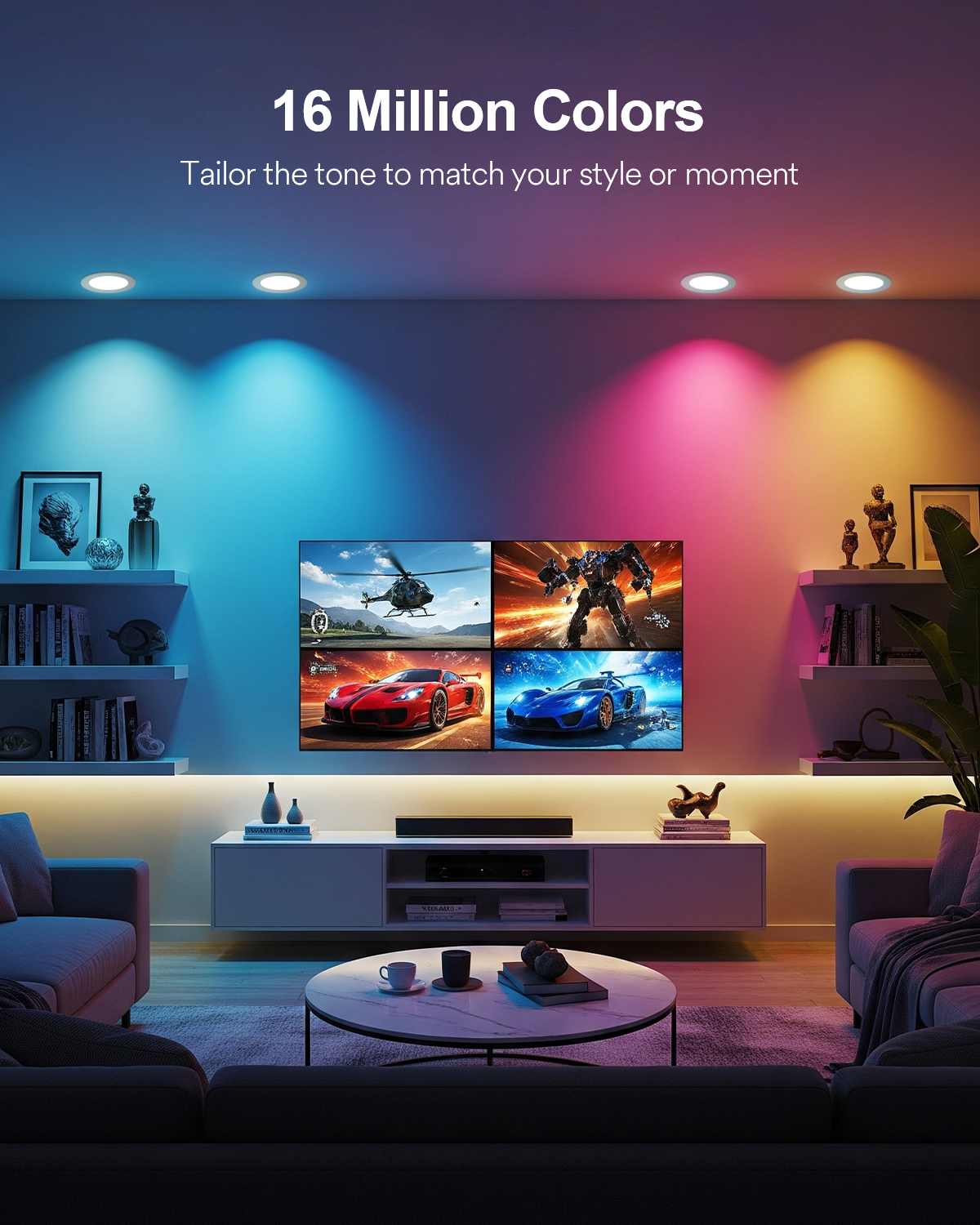 Lumary Smart Wi-Fi Canless Recessed Lights (COLOR/SIZE/PCS)