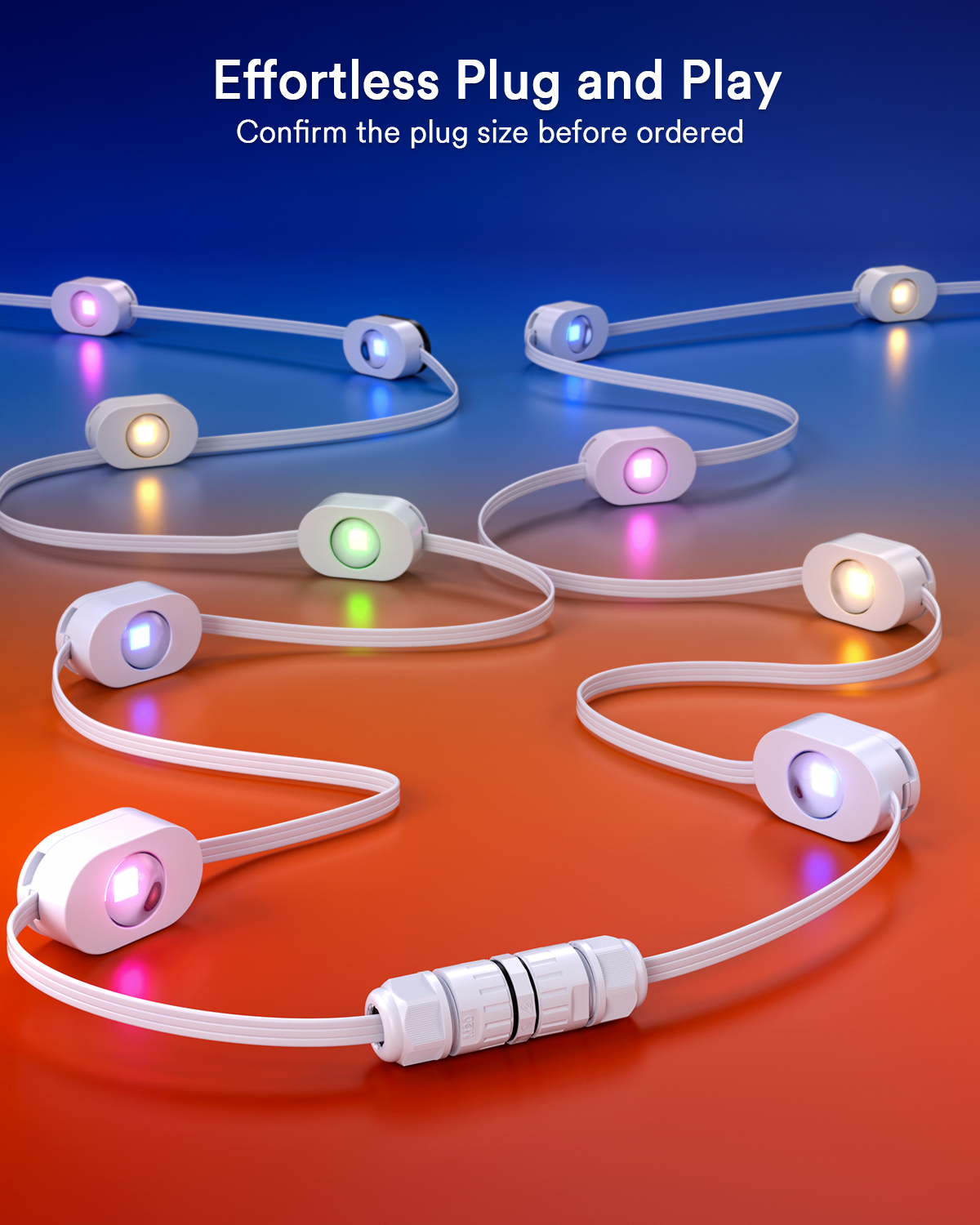 Lumary Waterproof Cable Connector 2PACK