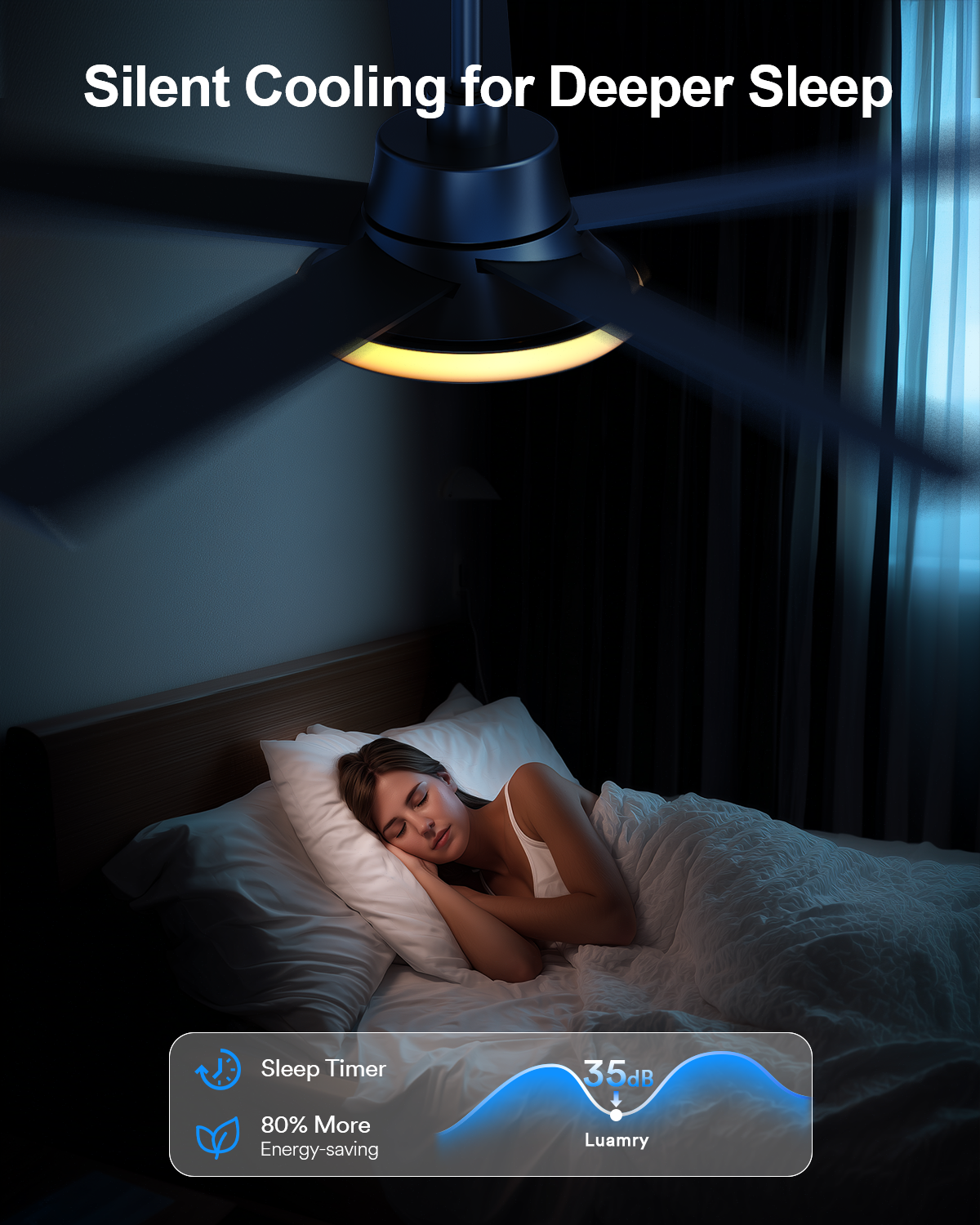 Lumary 52" Smart Ceiling Fans with RGBAI Lights