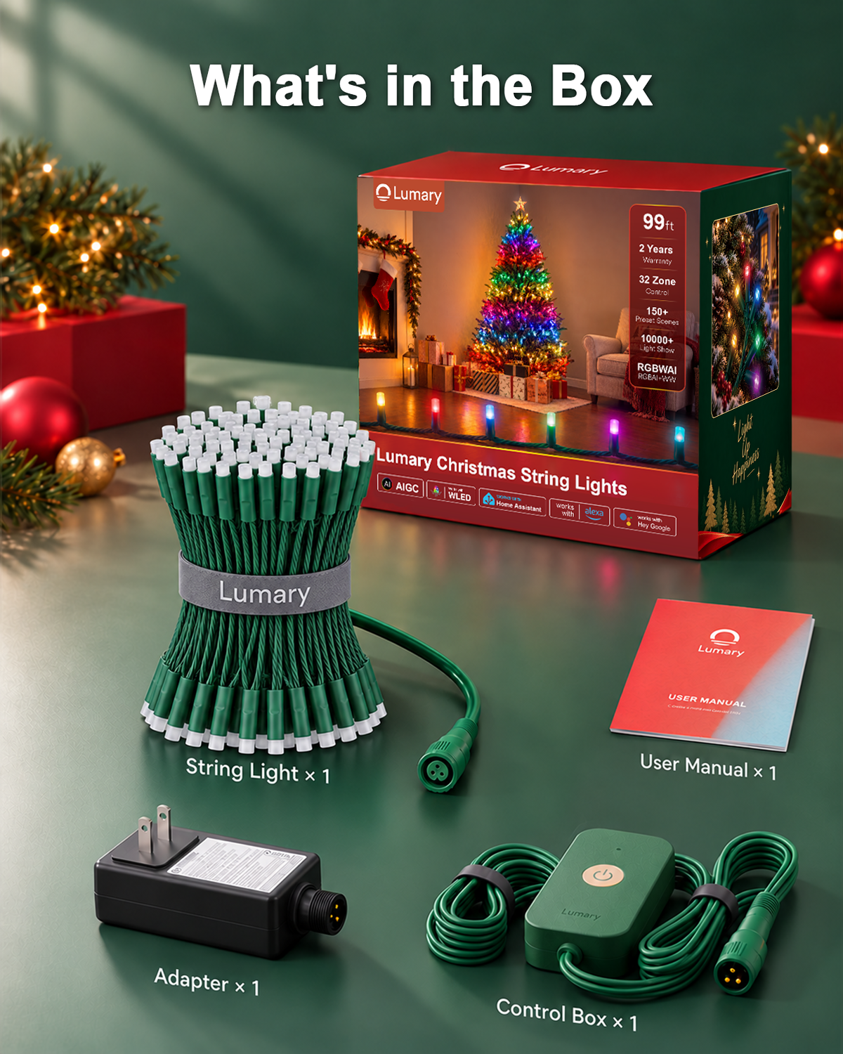 Lumary Smart Christmas String Lights