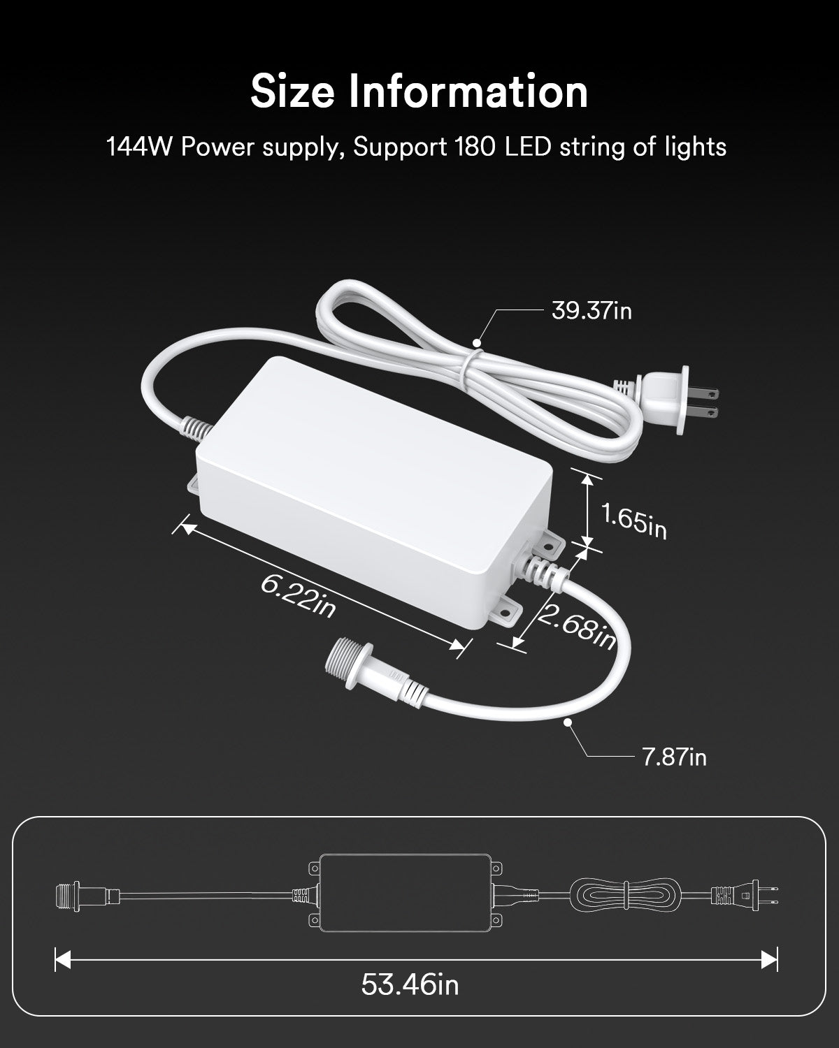 Lumary Permanent Outdoor Lights 3 Power Supply