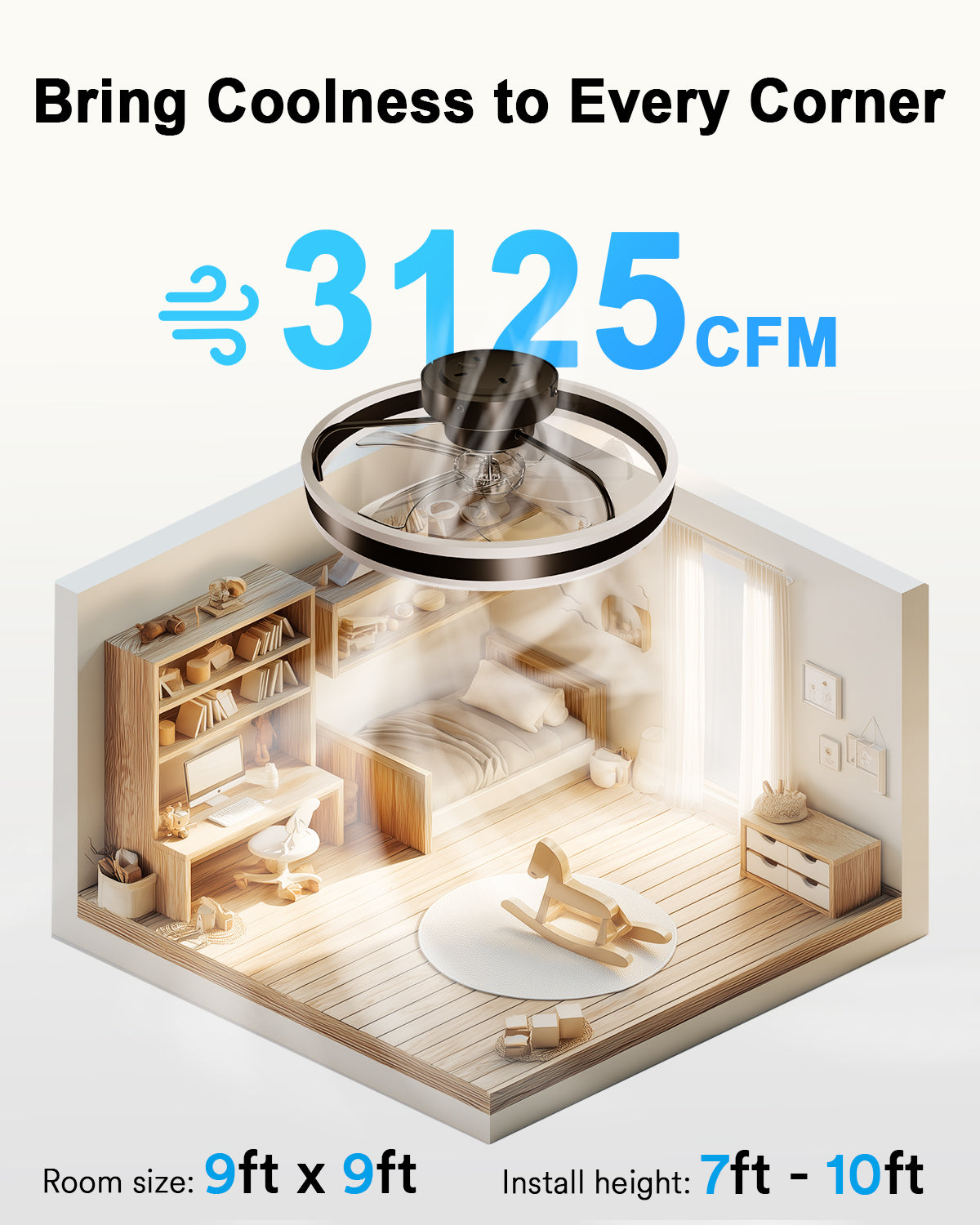 Lumary Smart Ceiling Fans with Lights