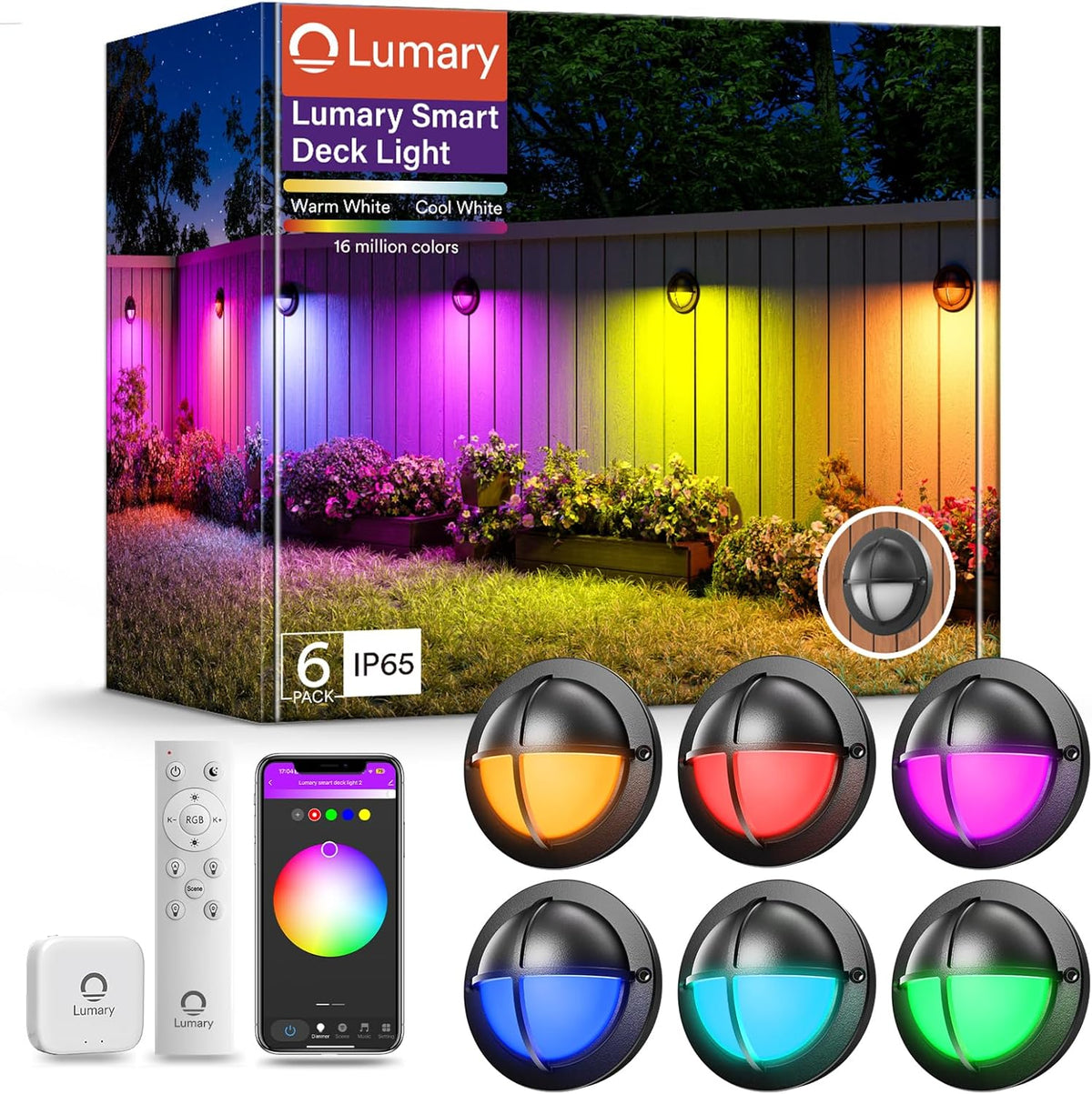 Lumary Smart LED Deck Lights (6Pack)