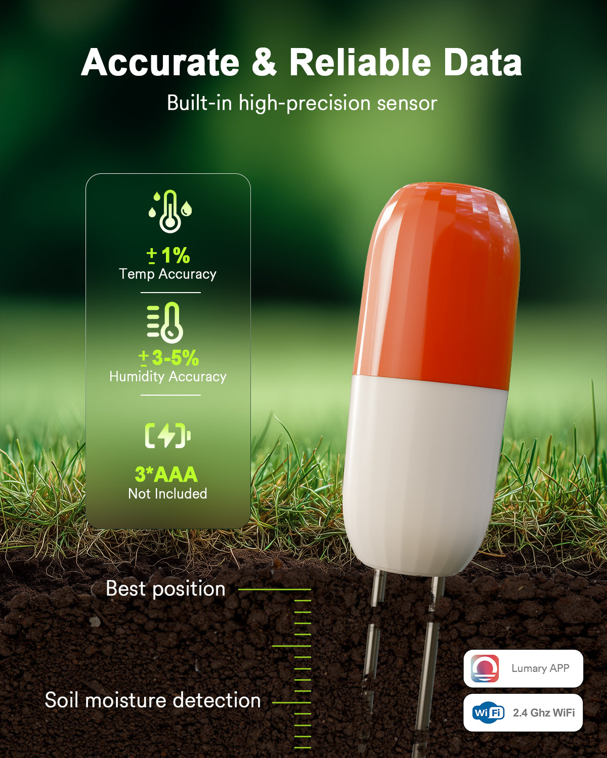 Lumary Wireless WiFi Moisture Temperature Soil Meter lumary-wireless-wifi-moisture-temperature-soil-meter