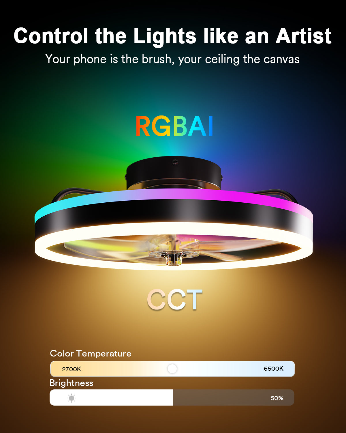 Lumary Smart Ceiling Fans with Lights