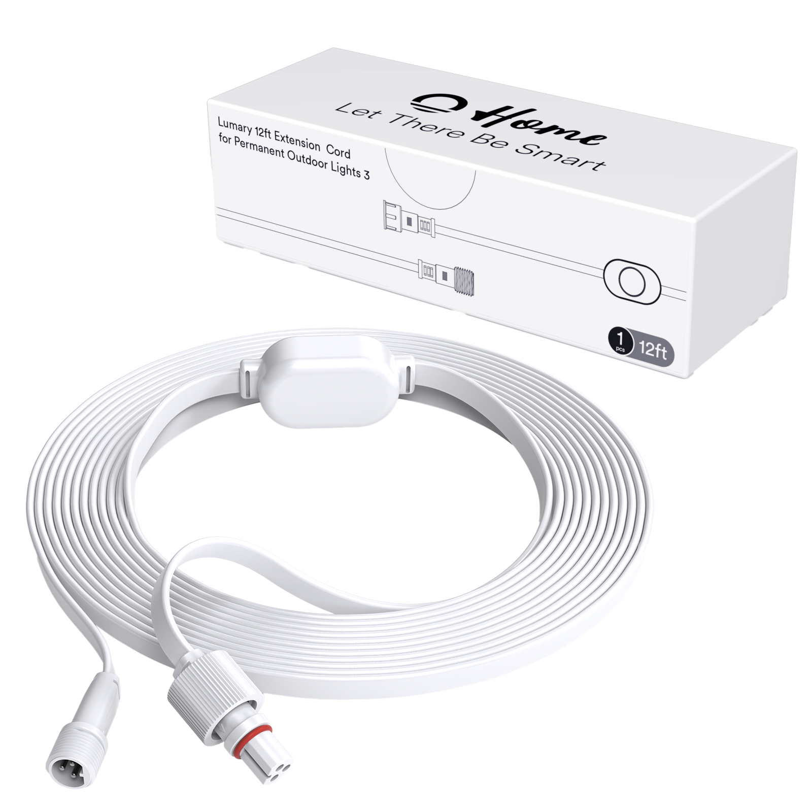 Lumary 12FT Extension Cords for Permanent Outdoor Lights 3