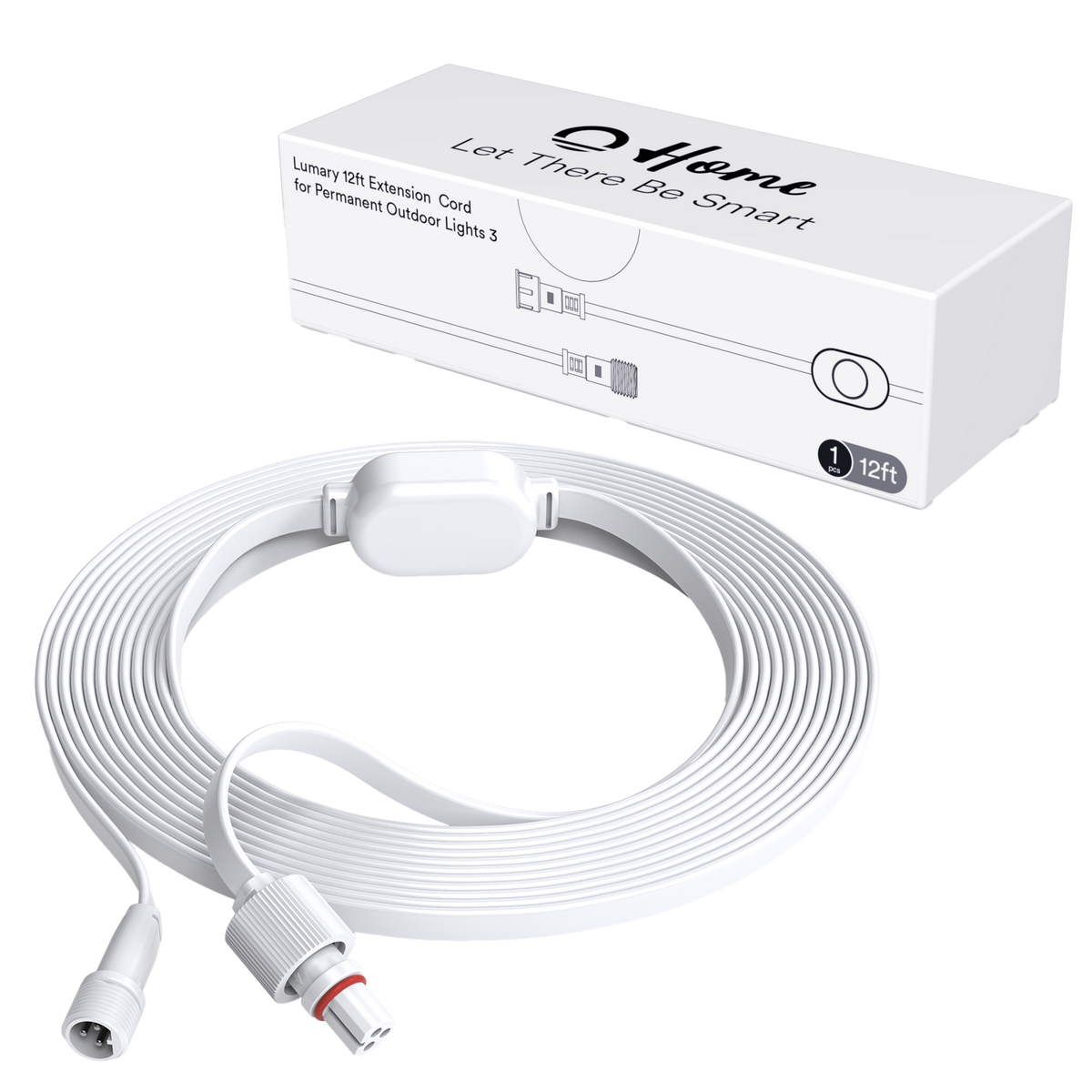 Lumary 12FT Extension Cords for Permanent Outdoor Lights 3