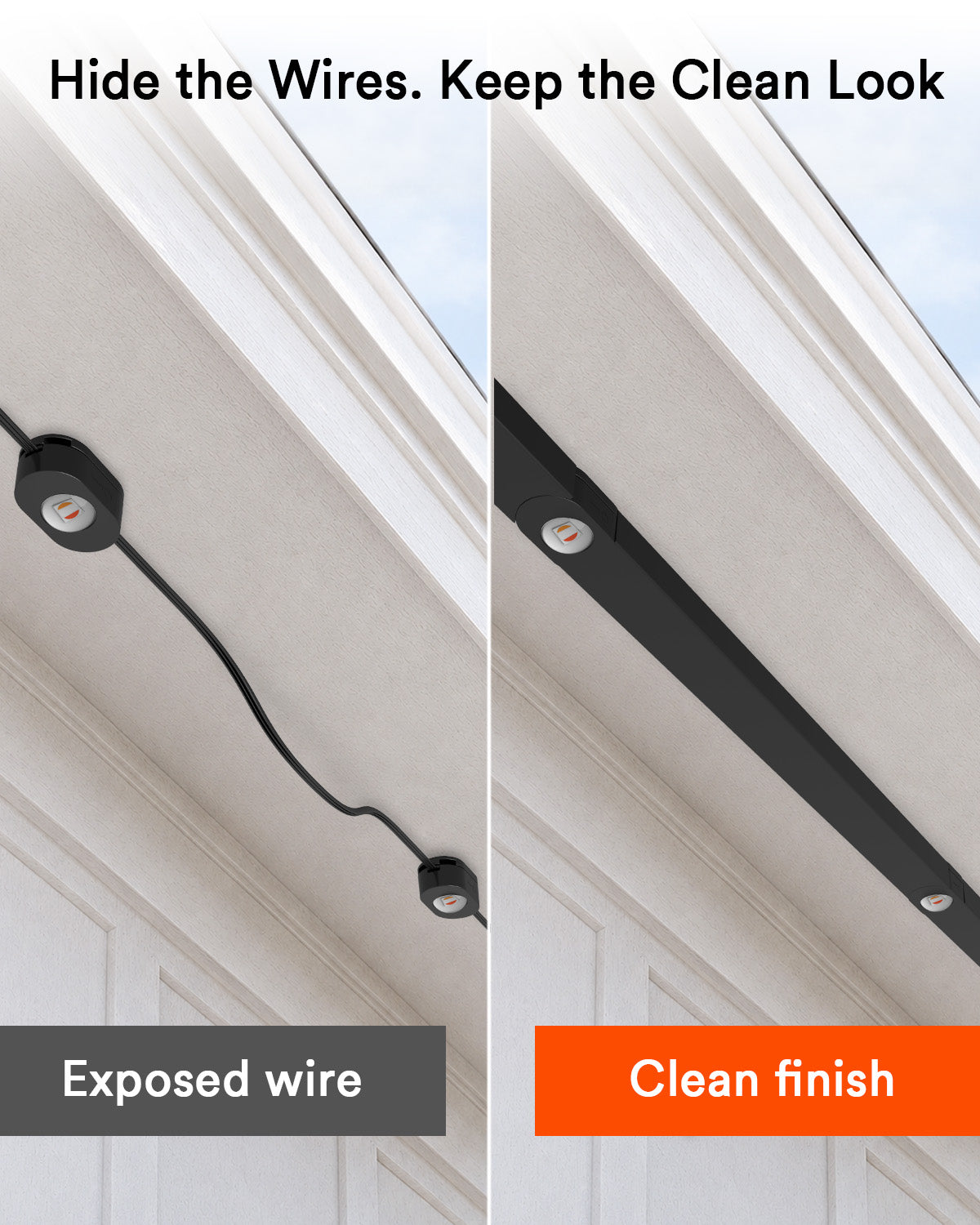 Lumary Permanent Outdoor Lights  Cable Cover(30Pack)